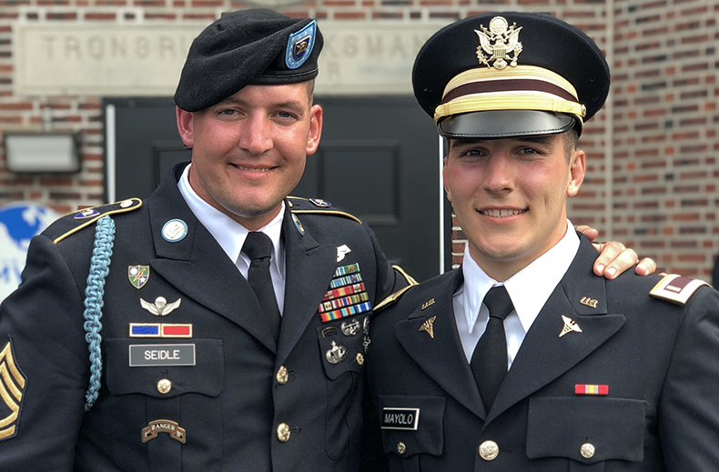 Patrick Mayolo (Right) with a Friend at West Point