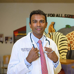 Ajay Perumbeti, MD, has more than 20 years of experience in pediatric hematology oncology