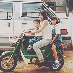 Doan with His Family in Vietnam