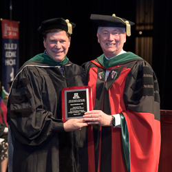 Dr. Fischione with Dean Reed at Commencement