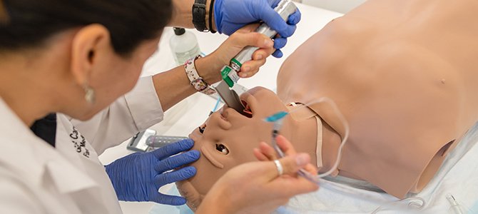 Intubation Exercise in the Sim Center