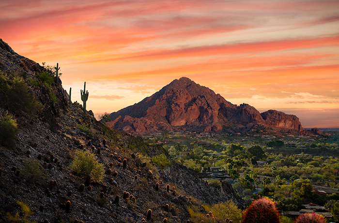A Mountain in the Arizona Sunrise