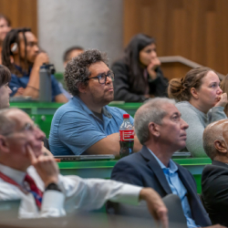 Faculty and staff attended the State of the College and listened to discussions of the college’s future