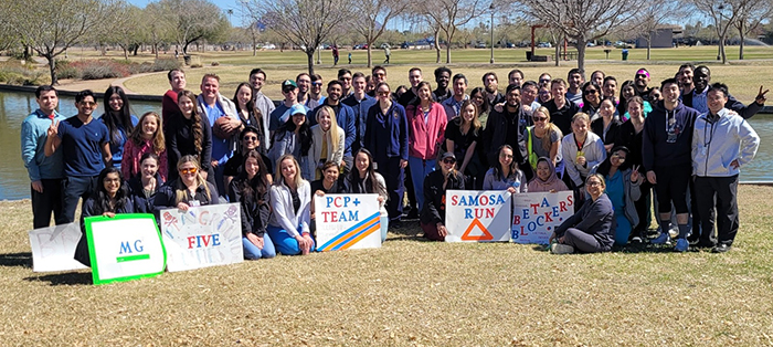 The Internal Medicine residents held a diversity event in a local park