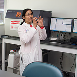 Dr. Kala from the Flow Cytometry Lab