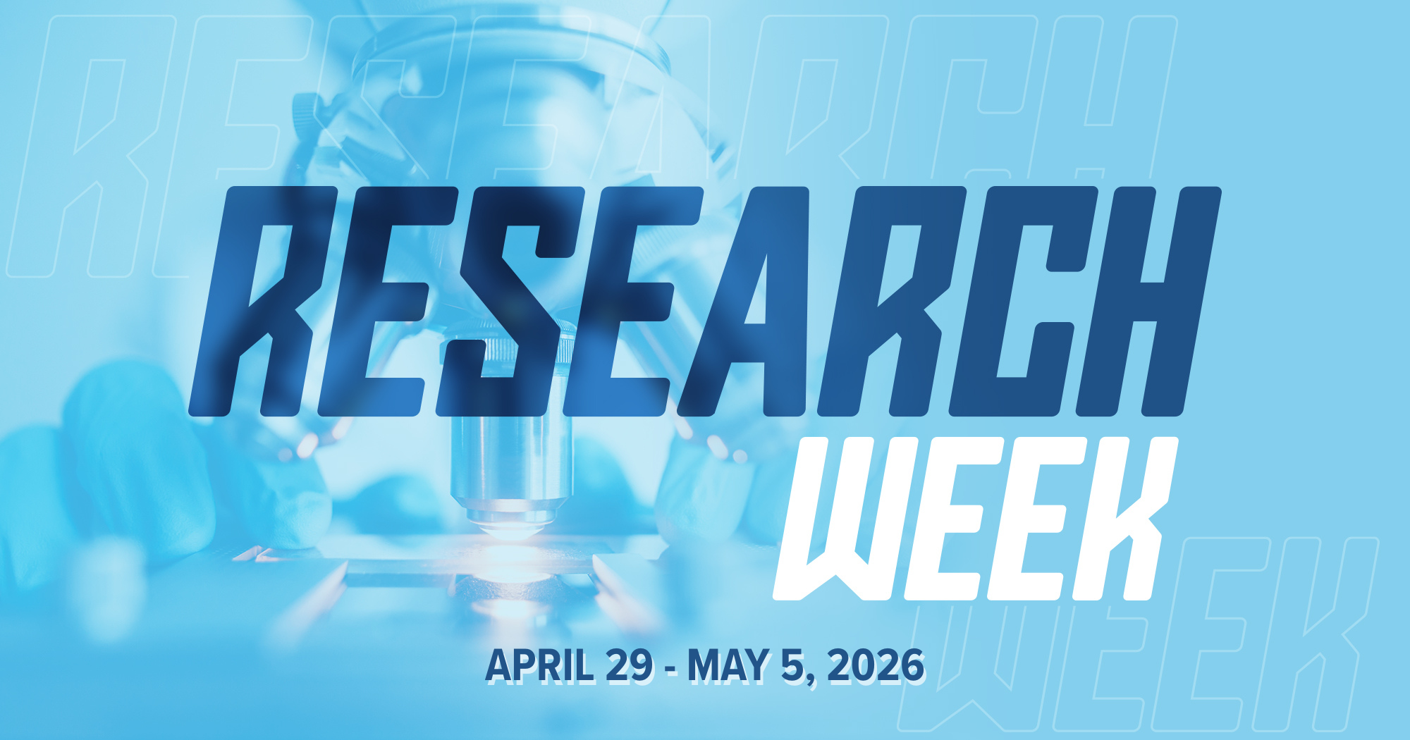 A graphic for Research Week