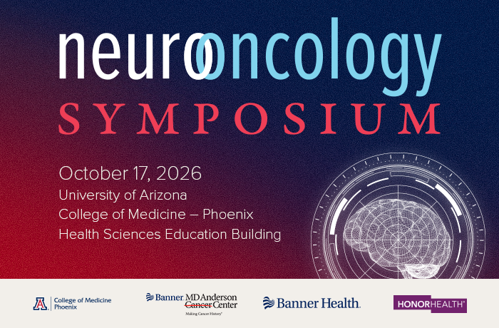 A graphic for the Inaugural Neuro-Oncology Symposium
