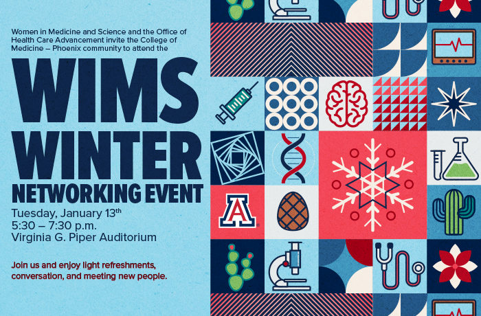 A graphic for the WIMS Winter Networking Event