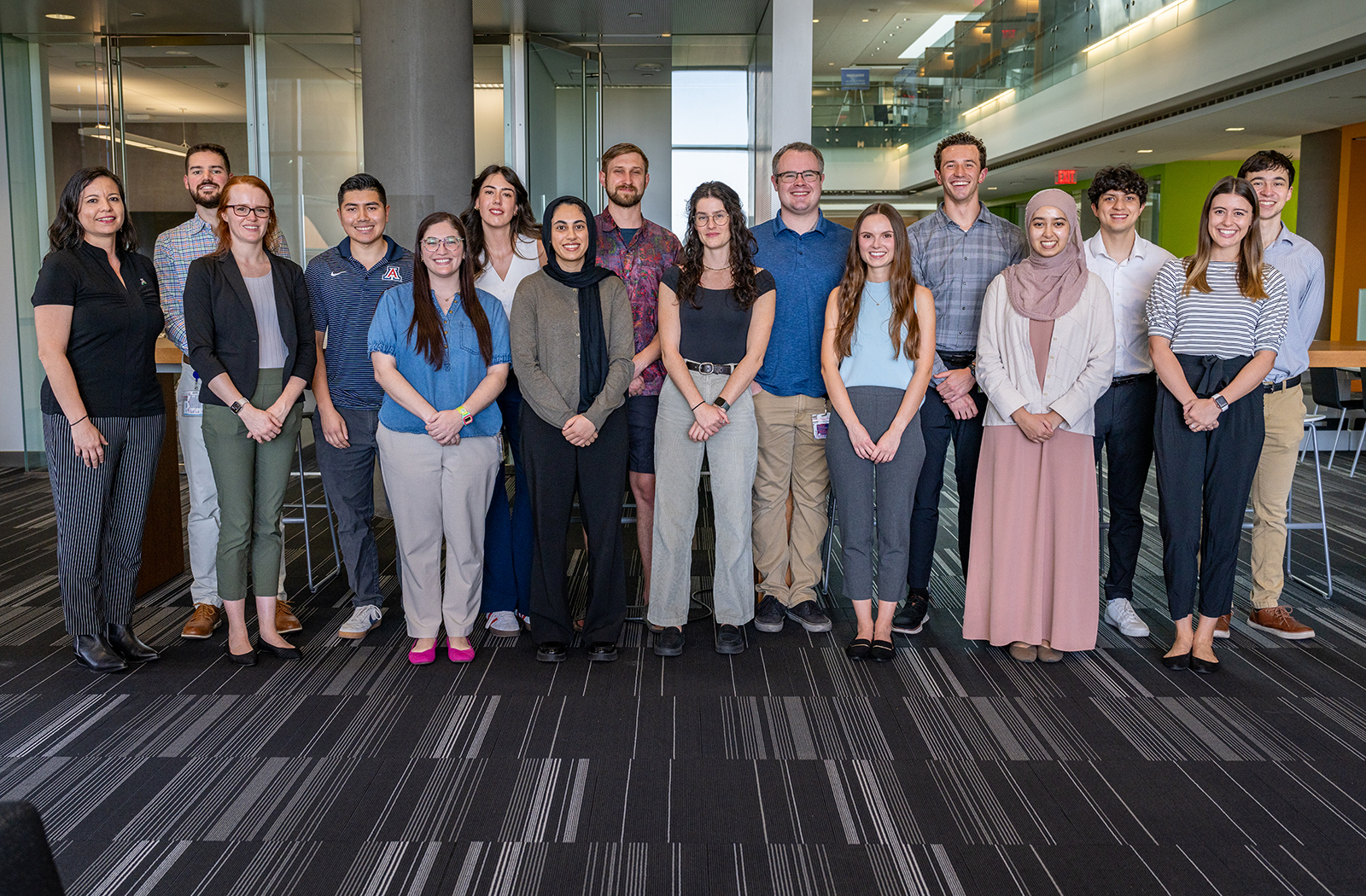 Medical students, along with Dr. Zapien-Hidalgo, who are participating in the AMIGOSS program