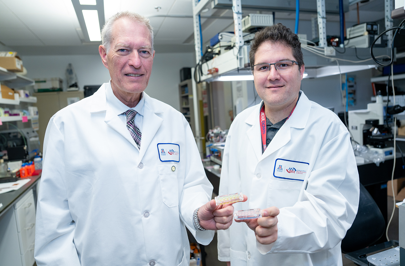 ASTEROIDS, a 3D culture-organ-on-chip platform — developed by Frederic Zenhausern, PhD, MBA, and Jerome Lacombe, PhD, in collaboration with HonorHealth Research Institute — mimics the human response to treatments of tumor microenvironments.