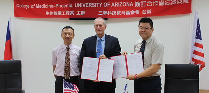 Dr. Zenhausern with Representatives from Taiwan University