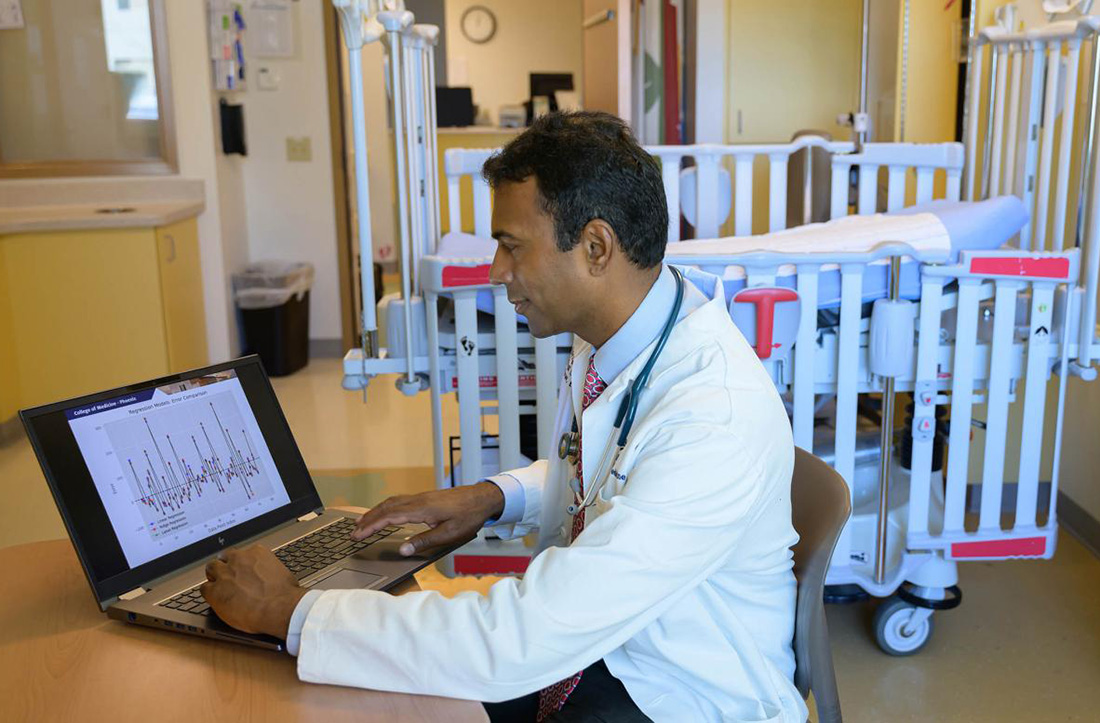 Ajay Perumbeti, MD, is a pediatric hematologist oncologist who is pairing his vast clinical expertise with a growing base of expertise as a data scientist with the intent of gaining new knowledge that will benefit patients