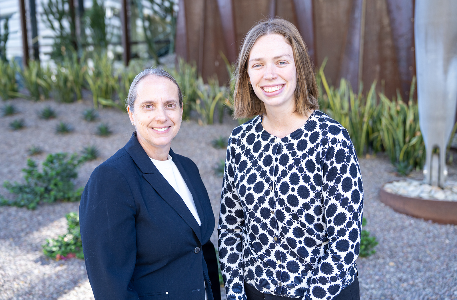 Elizabeth Borden, PhD, with her mentor Karen T. Hastings, MD, PhD.
