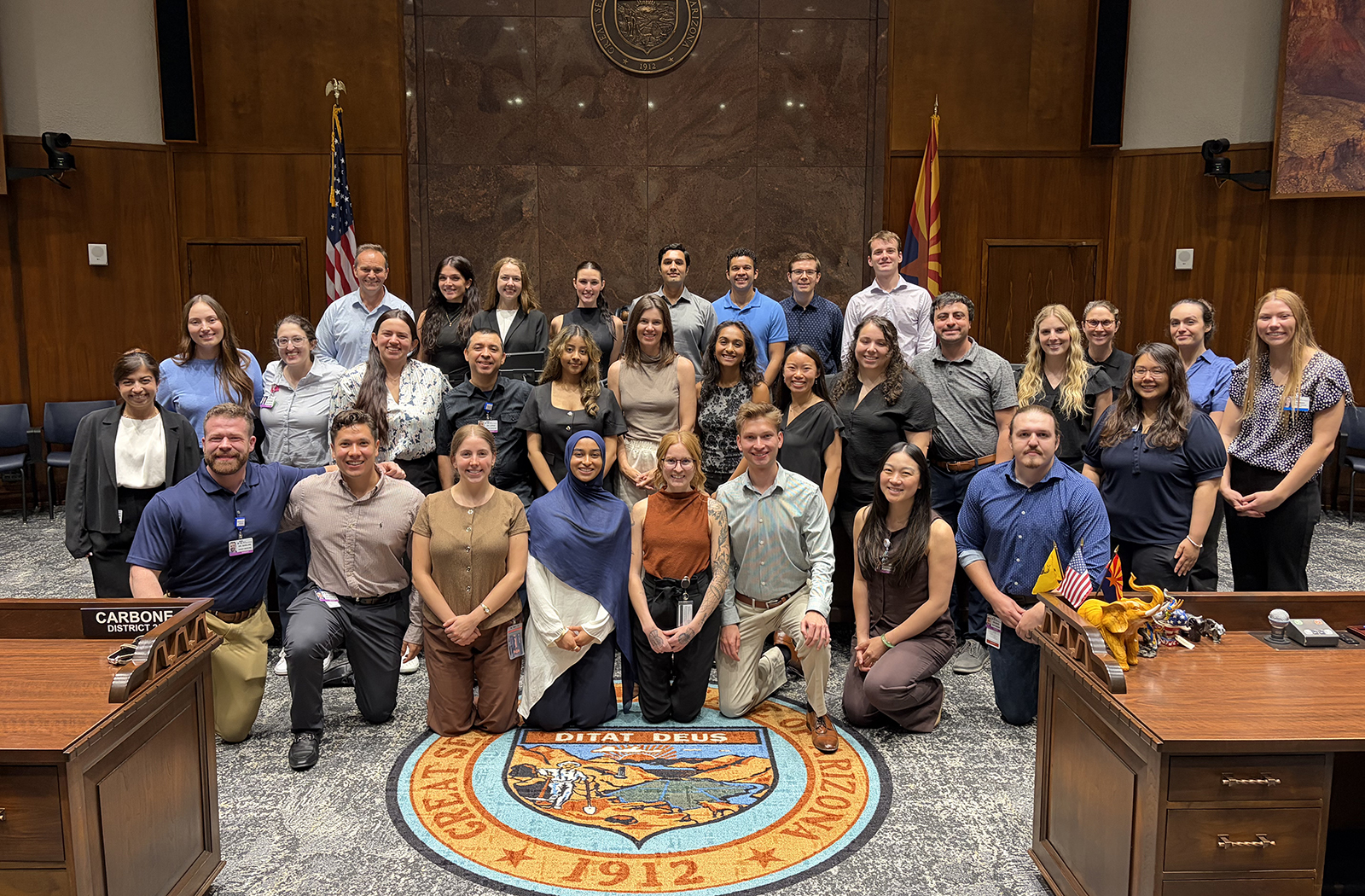 Medical students and residents — with Representative Sarah Ligouri — visited the Arizona State Capitol to learn how they can advocate for the future of health care in the state.