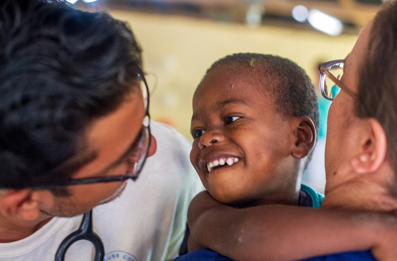 A Medical Student with a Patient in the Dominican Republic