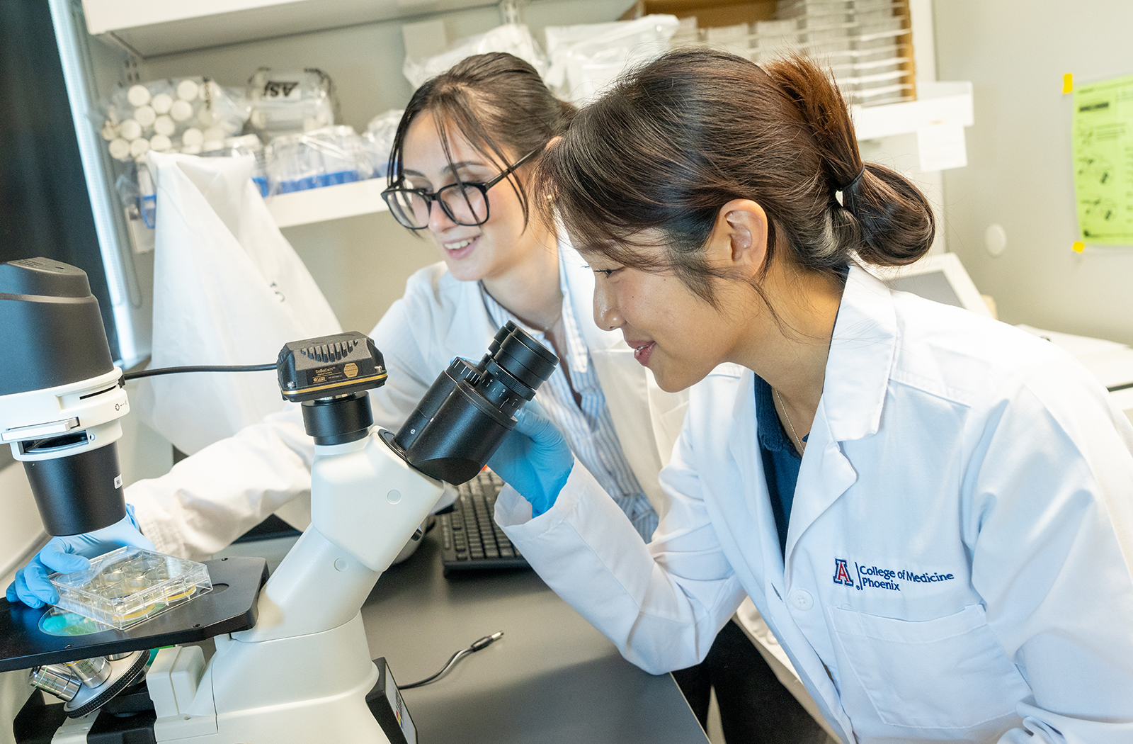 Kristine Kim has been conducting research in the lab of Isabelle Schrauwen, PhD, an associate professor of Translational Neurosciences.