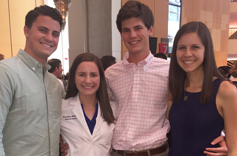 Madeline Heiland at Her White Coat Ceremony