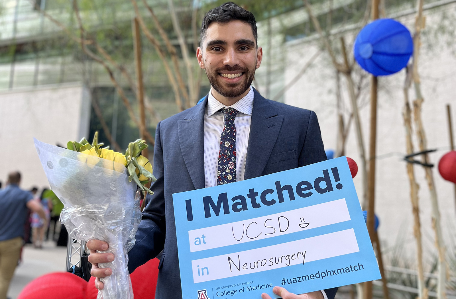 At Match Day 2023, Jubran Jubran celebrates matching into neurosurgery at University of California San Diego
