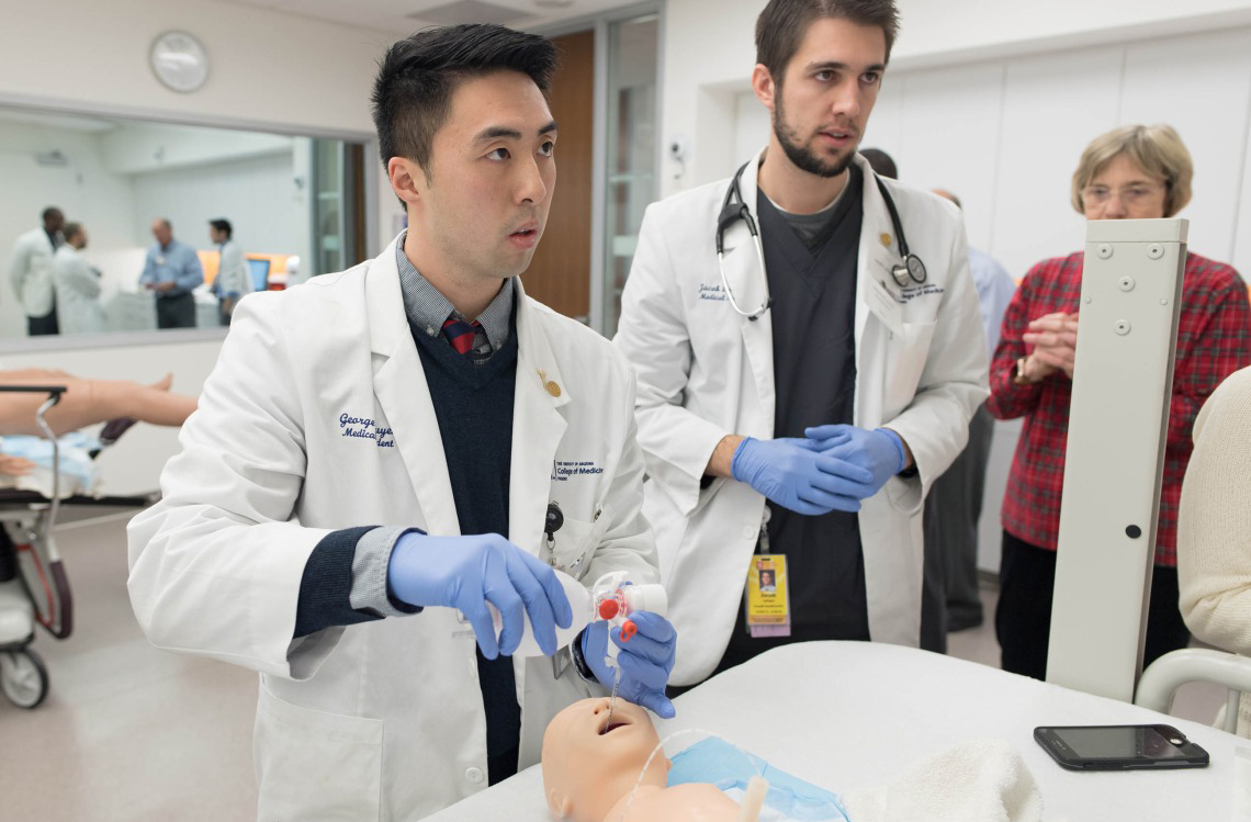 George Nguyen, MD, working in the Center for Simulation and Innovation during his time as a medical student at the College of Medicine – Phoenix 