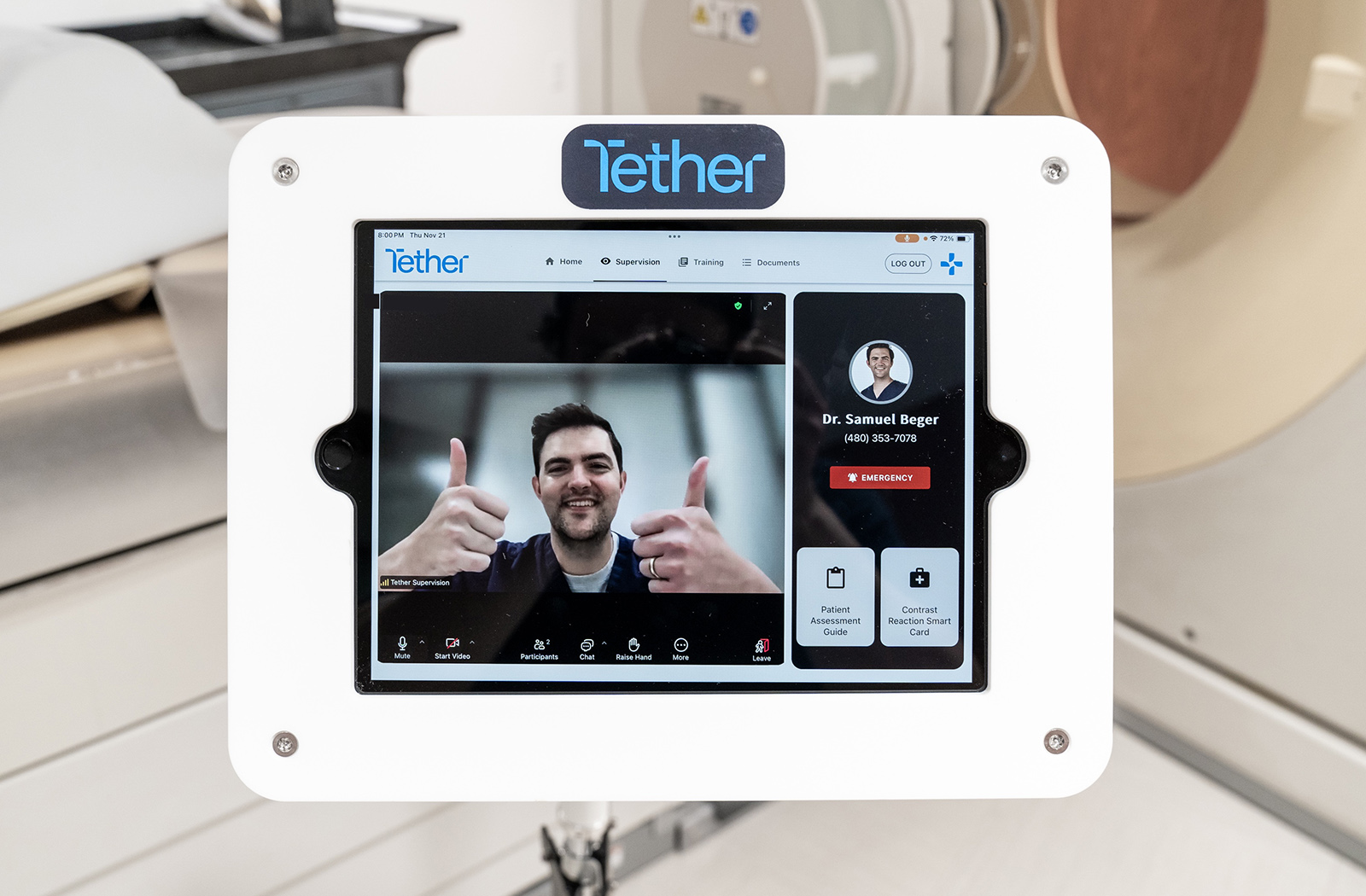Tether provides virtual supervision and remote patient monitoring, bringing timely, high-quality care to to rural communities and beyond.