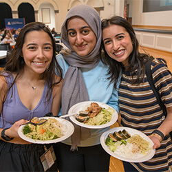 A buffet of cultural food was served to those who attended