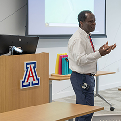Dr. Yamoah's research explores the biological mechanisms of hearing and age-related hearing loss. Dr. Yamoah's research explores the biological mechanisms of hearing and age-related hearing loss.