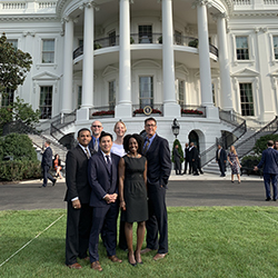 White House Fellows in front of White House