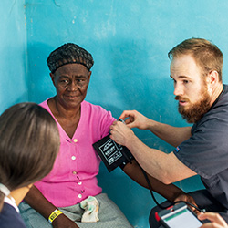 A Medical Student Takes a Patient's Blood Pressure