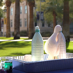 An Exploding Toothpaste Experiment that the UArizona College of Pharmacy Demonstrated during the Kickoff
