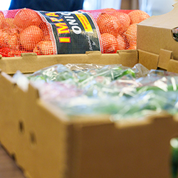 The pantry offers free fresh fruits and vegetables and healthy non-perishable items to the community