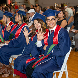 This year, the joint ceremony honored graduates from all of the college's Graduate Programs.