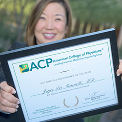 Dr. Lee-Iannotti was recognized by the ACP for her contributions to numerous studies related to stroke and sleep neurology