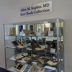 This generous donation from Dr. Kaplan was built over decades and includes books from as far back as the 17th Century. This generous donation from Dr. Kaplan was built over decades and includes books from as far back as the 17th Century.