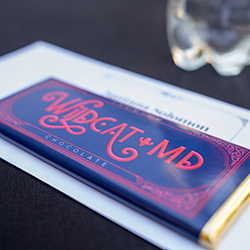 Each student received a custom Wildcat MD chocolate bar with a Golden Ticket inside.