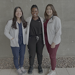 During medical school, Moore made lifelong friends.