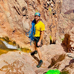 An avid outdoorsman, Myers interest in medicine grew from his time as river and hiking guide.