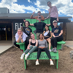 Taddei and her fellow MS1s went on a Ziplining trip to Flagstaff to celebrate finishing their first year of med school.