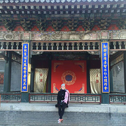 Emrie Tomaiko-Clark during her time studying abroad in China
