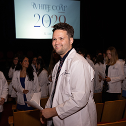 As each speaker noted, the White Coat Ceremony is truly an occasion for the new medical students and their families to enjoy. As each speaker noted, the White Coat Ceremony is truly an occasion for the new medical students and their families to enjoy.