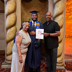 Brooks credits his parents' belief in him as motivation toward his road to medical school Brooks credits his parents' belief in him as motivation toward his road to medical school