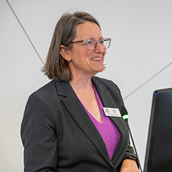 Dr. Hale, who serves as the director of WIMS, introduced Perry at the event. Dr. Hale, who serves as the director of WIMS, introduced Perry at the event.