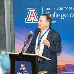 During the reception, Dean Wondisford outlined his vision for the college
