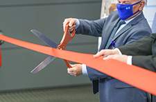 The Ribbon Cutting at the Unveiling of the VA Research Space
