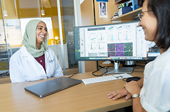 Tatiana Kalin, MD, PhD, and Hana Roushdy