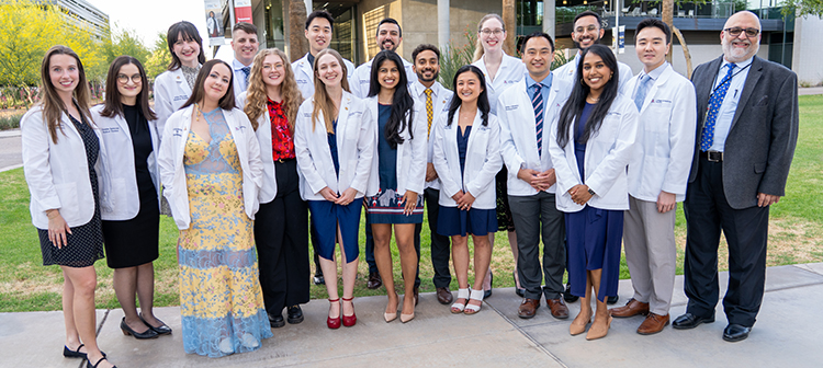 The Class of 2026 GHHS inductees with Dr. Shak Rehman