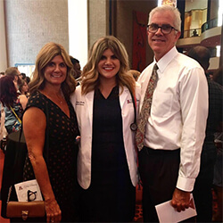 Burke with Her Parents at White Coat