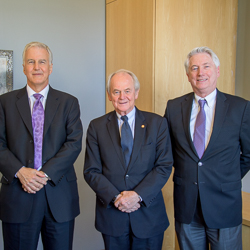 Dr. Cance and Dr. Brennan with Dean Reed