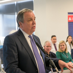 Dr. Dake Speaking at the Event