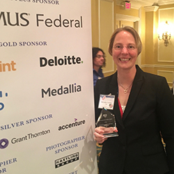 Michelle Dorsey, MD, with Her Award
