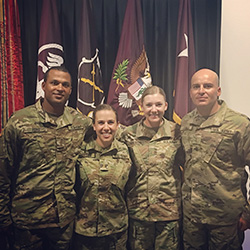 Jaber with Other Classmates Committed to the U.S. Army